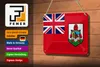 Blechschild Flagge Bermudas 18x12cm Flag of Bermuda Produktbild-Vorschau 3