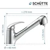 SCHÜTTE Küchenarmatur ABERDEEN mit Geschirrbrause, Produktbild-Vorschau 3