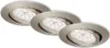Lot de 3 lampes LED encastrées, Ø 8,2 cm, 3,5 W, nickel Voir les images du produit 1