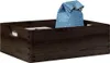 vidaXL Scatola di legno con maniglie nera 40x30x13 cm in Anteprima dell’immagine prodotto 2
