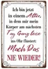 GKA Retro Blechschild "Ich bin jetzt in einem Alter, in dem Produktbild-Vorschau 1