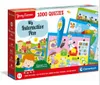 The image shows the retail packaging for a children's educational toy called 'My Interactive Pen - 1000 Quizzes'. The box is red and features colorful illustrations of children, game boards, and educational content. Produktbild-Vorschau