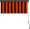 venkovní roleta vidaXL 140x250 cm oranžová a hnědá Náhled obrázku produktu 3