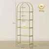 HOMCOM 5-stöckiges Glasregal, Bogenregal für Wohnzimmer, Produktbild-Vorschau 5