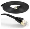 Flache CAT 7 LAN Kabel Slim RJ45 Ethernet Schwarz 1,5m bis Produktbild-Vorschau 1