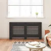 vidaXL Panele grzejnikowe czarne 152x19x81,5 cm MDF Podgląd zdjęcia produktu 12