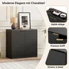 Credenza contenitore 60x30x70 cm con frontale a pieghe e Anteprima dell’immagine prodotto 3