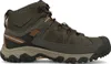 A side view of a brown and gray hiking boot. Produktbild-Vorschau
