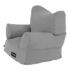 A light gray beanbag chair with armrests and a high back, shown from a three-quarter angle against a white background. Náhľad obrázku produktu