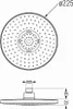 Mexen D-05 soffione doccia 22 cm, bianco - 79705-20 Anteprima dell’immagine prodotto 3
