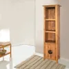 vidaXL Mobile alto da bagno in pino massiccio 48x32x170 cm Anteprima dell’immagine prodotto 10