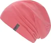 Chillouts dünne uni Longbeanie Strickmütze Acapulco mit UV-Schutz 50+ in rosa