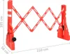 vidaXL Absperrgitter Faltbar Rot 210x50x105 cm Produktbild-Vorschau 12