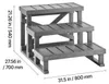 Escalier VEVOR pour spas et camping-cars, à 3 marches, avec Voir les images du produit 8