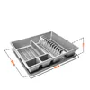 BigDean Abtropfgestell mit Abtropfschale grau 48x39x9,5 cm Produktbild-Vorschau 5