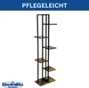 DanDiBo Blumenregal Indoor Metall Schwarz 6 Etagen Holz Produktbild-Vorschau 4