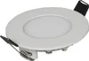 A white LED ceiling light with silver mounting clips and a black connector. Produktbild-Vorschau