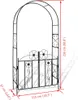 vidaXL Cancello da giardino Arco di rose Traliccio di rose Anteprima dell’immagine prodotto 6