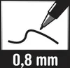 Faber-Castell 155451 - Fineliner Broadpen 1554, 0.8 mm, Produktbild-Vorschau 6
