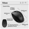 HP Tastatur+Maus 650 Set Kabellos Schwarz Produktbild-Vorschau 9