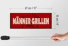 Holzschild Hinweis 27x10cm Männer Grillen Produktbild-Vorschau 6