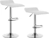 WOLTU Barhocker 2er Set, verchromter Stahl, Produktbild-Vorschau 1