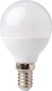 A close-up studio shot of a white LED light bulb with a silver screw base. Produktbild-Vorschau