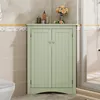Eck-Schrank für Badezimmer–Freistehender 2-türiger Produktbild-Vorschau 4