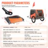 VEVOR Hundeanhänger 30 kg Fahrradanhänger Kohlenstoffstahl Produktbild-Vorschau 7