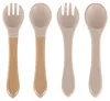 KIK KX4526 Silikon-Geschirrset für Kinder, 9-teilig, beige Produktbild-Vorschau 4