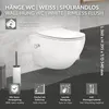 LuxeBath Spülrandloses Hänge-WC mit Nano Beschichtung, Produktbild-Vorschau 2