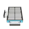 A top-down view of a bed frame with drawers and LED lighting. Produktbild-Vorschau