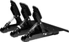 A set of three black racing pedals mounted on a black base, shown against a white background. Produktbild-Vorschau