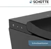 Sprchový klozet SCHÜTTE, černý, bez okrajů, s WC sedátkem Náhled obrázku produktu 5