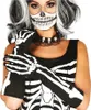 Guantes largos con diseño de calavera, color  y blanco - Vista previa de la imagen del producto 1