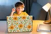MuchoWow® Laptop Aufkleber Sticker Cover Blumen - Orange - Produktbild-Vorschau 3
