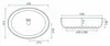 Rea Aufsatzwaschbecken Queen Carrara Shiny 0 Oval White Produktbild-Vorschau 6