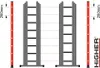 Drabina aluminiowa uniwersalna wysuwana 3x11 HIGHER z opcją Podgląd zdjęcia produktu 14