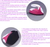 Collage of a pink and white mini iron with product descriptions. Produktbild-Vorschau