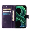 OPPO Realme 8 5G Hülle, Schmetterling Prägung Flip Leder Produktbild-Vorschau 3