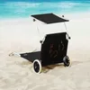 Casaria Chaise longue de plage Crête Noir transat pliable Voir les images du produit 3