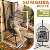Poltrona sospesa ELONEO con struttura, comoda sedia a Anteprima dell’immagine prodotto 7