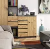 BDW - Kommode 5 Schubladen, Wohnzimmer, Flur 80x97x35, Grau Produktbild-Vorschau 5