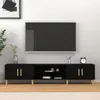 Mobile TV nero 180x31,5x40 cm Materiale in legno Anteprima dell’immagine prodotto 2