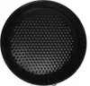 A top-down view of a black round cake pan with a textured bottom. Náhled obrázku produktu