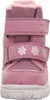 A close-up, front-facing view of a pink and purple winter boot for children. Anteprima dell’immagine prodotto