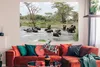 MuchoWow® Poster Afrikanische Elefanten im Wasser 180x120 Produktbild-Vorschau 2