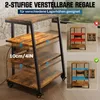 4-poziomowy stojak HiFi 60x52x78 cm z kółkami, szafka na Podgląd zdjęcia produktu 3