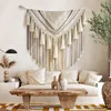 Makrama ścienna wisząca Boho Geometric Art Tkany bawełniany Podgląd zdjęcia produktu 1