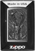 Zippo Feuerzeug Deer Emblem - Satin Finish Chrom, silber, Produktbild-Vorschau 6
